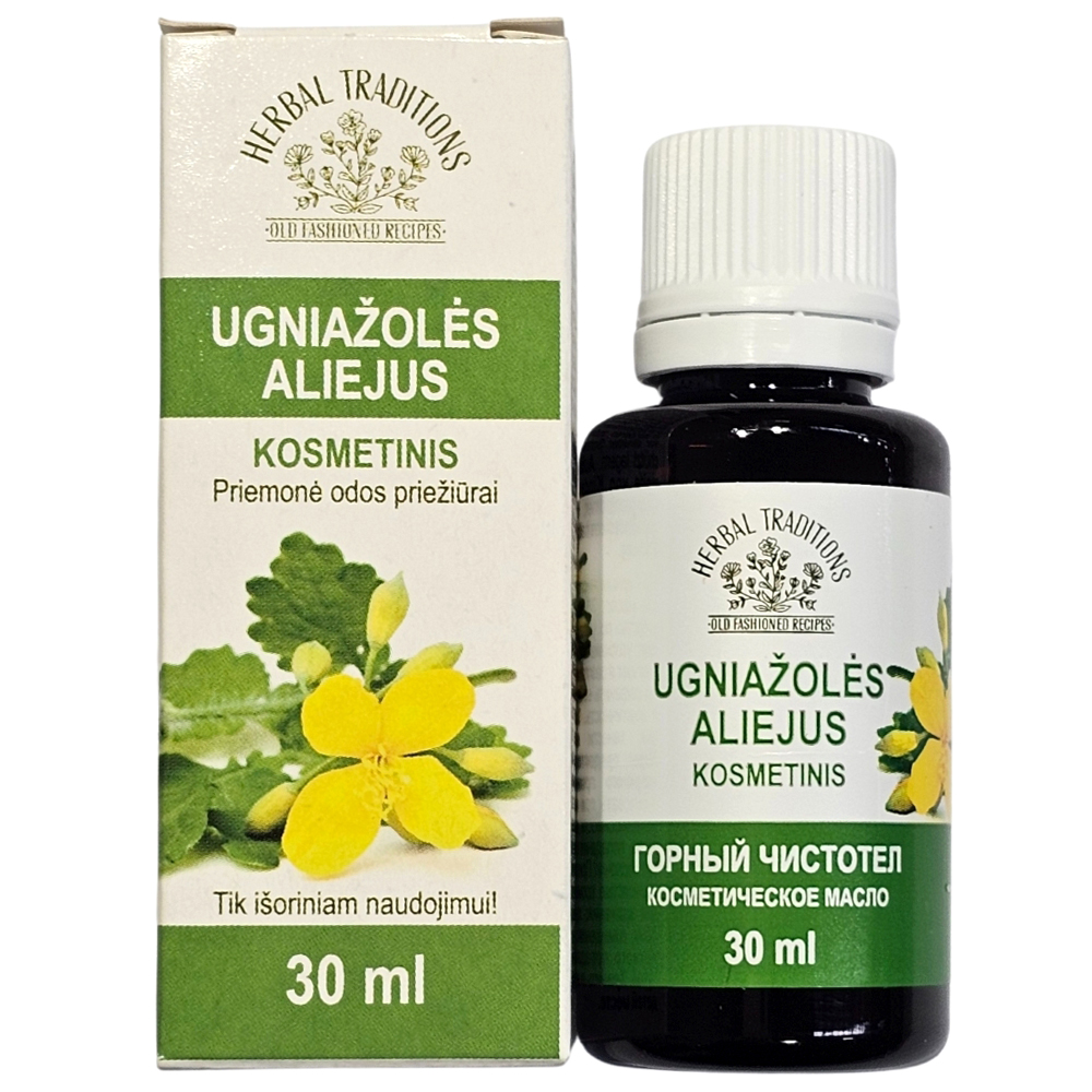 Nieznana Herbal Traditions Glistnik, olejek kosmetyczny, 30 ml — Składniki i ocena
