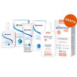 Zestaw Dermena Hair Care, szampon zapobiegający wypadaniu włosów, 200 ml + odżywka wzmacniająca do włosów, 200 ml + Allerco Med, emulsja do kąpieli, 400 ml gratis - miniaturka zdjęcia produktu