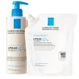 Zestaw La Roche-Posay Lipikar Syndet AP+, krem myjący do ciała uzupełniający poziom lipidów, od urodzenia, 400 ml + zapas, 400 ml - miniaturka zdjęcia produktu