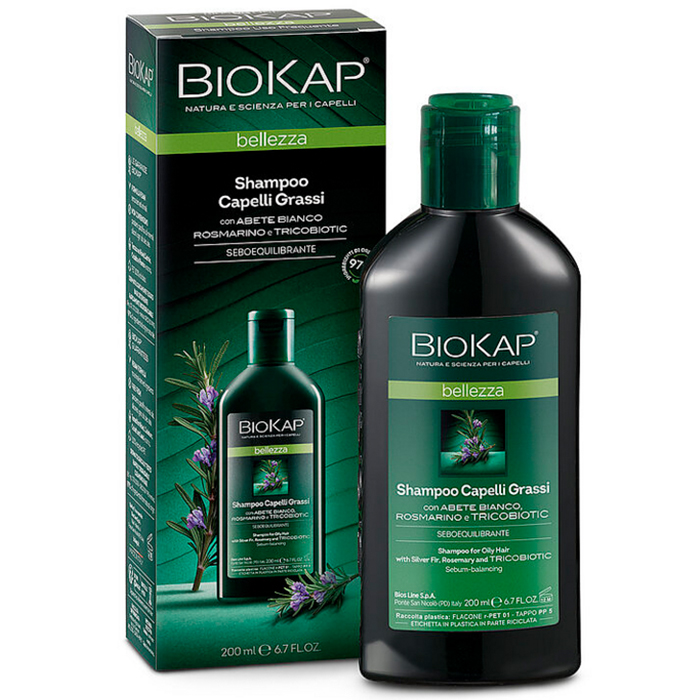 Biokap Biokap Bellezza, szampon do włosów tłustych, 200 ml