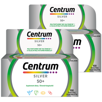 Zestaw Centrum Silver 50+, 2 x 100 tabletek - zdjęcie produktu