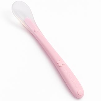 Bocioland, łyżeczka silikonowa, różowa, 1 sztuka - zdjęcie produktu