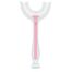 Bocioland, silikonowa szczoteczka w kształcie litery U, różowa, 1 sztuka - miniaturka  zdjęcia produktu