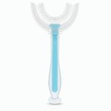 Bocioland, silikonowa szczoteczka w kształcie litery U, niebieska, 1 sztuka - miniaturka zdjęcia produktu