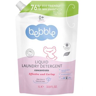 Bebble, płyn do prania ubranek dziecięcych, od urodzenia, zapas, 1 l - zdjęcie produktu