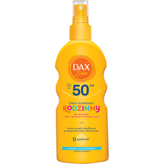 DAX Sun, rodzinny spray ochronny, SPF 50, 200 ml - zdjęcie produktu