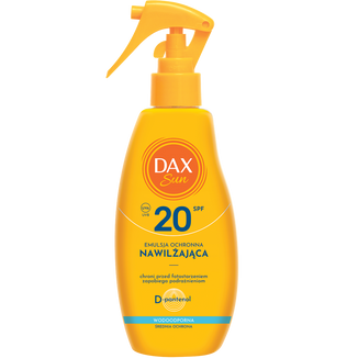 DAX Sun, nawilżająca emulsja ochronna, SPF 20, 200 ml - zdjęcie produktu