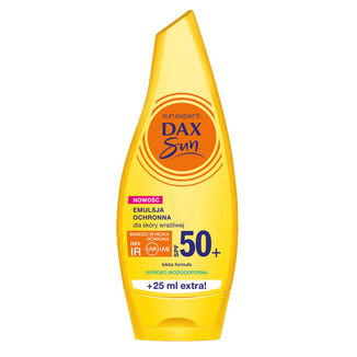 DAX Sun, emulsja do opalania do skóry wrażliwej, SPF 50+, 175 ml - zdjęcie produktu