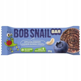Bob Snail Baton owocowo-orzechowy, jabłko, borówka, nerkowce, chrupki z komosy ryżowej, 35 g - zdjęcie produktu