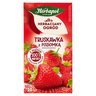 Herbapol Herbaciany Ogród Truskawka z poziomką, herbatka owocowa, 20 torebek - zdjęcie produktu