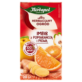 Herbapol Herbaciany Ogród Imbir z pomarańczą i pigwą, herbatka owocowa, 20 torebek - miniaturka zdjęcia produktu