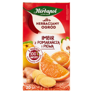 Herbapol Herbaciany Ogród Imbir z pomarańczą i pigwą, herbatka owocowa, 20 torebek - zdjęcie produktu