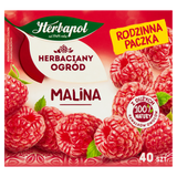 Herbapol Herbaciany Ogród Malina, herbatka owocowa, 40 torebek - miniaturka zdjęcia produktu