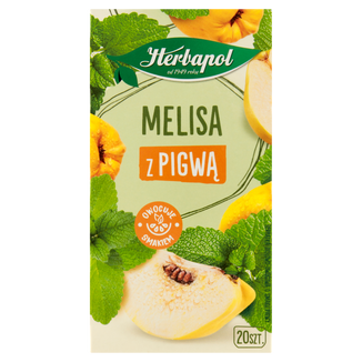 Herbapol Zielnik Polski Melisa z pigwą, herbatka ziołowo-owocowa, 1,75 g x 20 torebek Herbapol Zielnik Polski Melisa z pigwą, herbatka ziołowo-owocowa, 1,75 g x 20 torebek - zdjęcie produktu