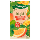 Herbapol Zielnik Polski Mięta z pomarańczą i mango, herbatka ziołowo-owocowa, 1,5 g x 20 torebek - miniaturka zdjęcia produktu