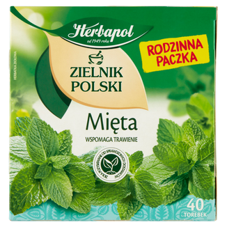Herbapol Zielnik Polski Mięta, herbatka ziołowa, 2 g x 40 torebek - zdjęcie produktu