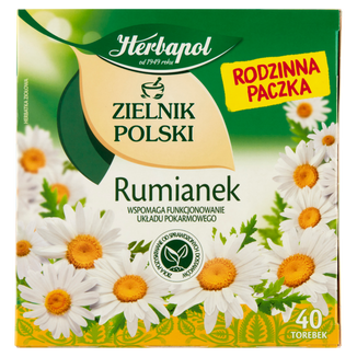 Herbapol Zielnik Polski Rumianek, herbatka ziołowa, 1,5 g x 40 torebek - zdjęcie produktu