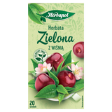 Herbapol Herbata Zielona z wiśnią, 1,7 g x 20 torebek - miniaturka zdjęcia produktu