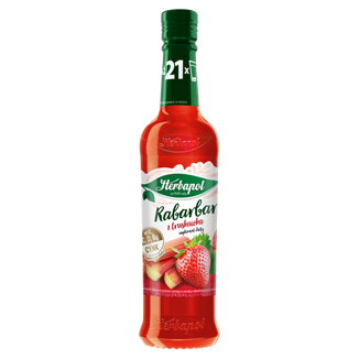 Herbapol Rabarbar & Truskawka, syrop, 420 ml - zdjęcie produktu