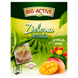 Herbapol Big-Active Herbata zielona z opuncją i mango, 20 torebek - miniaturka zdjęcia produktu