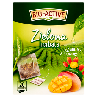 Herbapol Big-Active Herbata zielona z opuncją i mango, 20 torebek - zdjęcie produktu