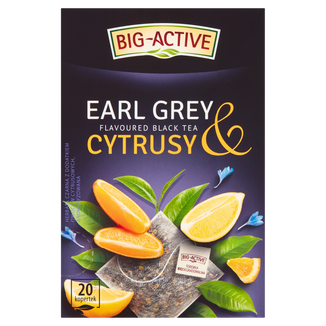Herbapol Big-Active Earl Grey & Cytrusy, herbatka czarna, 20 torebek - zdjęcie produktu