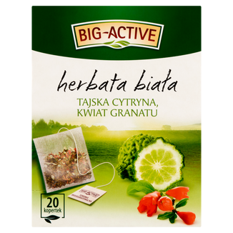 Herbapol Big-Active Herbata Biała z tajską cytryną, 20 torebek - zdjęcie produktu