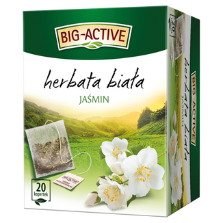 Herbapol Big-Active Herbata Biała z jaśminem, 20 torebek - zdjęcie produktu