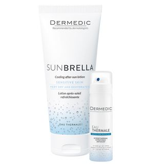 Zestaw Dermedic Sunbrella, balsam chłodzący po opalaniu, 200 ml + woda termalna, 50 ml - zdjęcie produktu