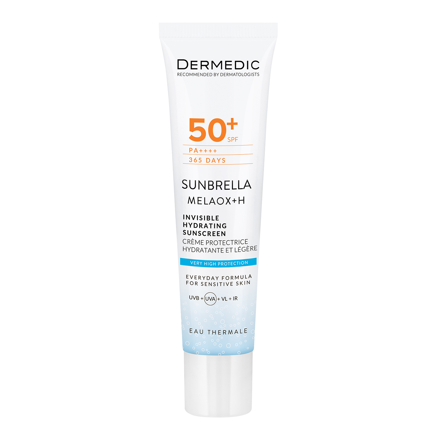 Набор Dermedic Sunbrella: увлажняющий солнцезащитный крем SPF 50+ 40 мл и термальная вода 50 мл — фото 3