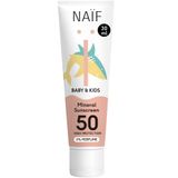 Naif Baby & Kids, mineralny krem przeciwsłoneczny dla dzieci i niemowląt, od urodzenia, SPF 50, 30 ml - miniaturka zdjęcia produktu
