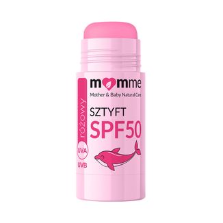 Momme, sztyft mineralny, SPF 50, różowy, 10 g - zdjęcie produktu