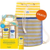 Zestaw Mustela Sun Family, sztyft przeciwsłoneczny, od urodzenia, SPF 50, 9 ml + mleczko przeciwsłoneczne, SPF 50+, 40 ml + żel do mycia, 100 ml + plecak plażowy gratis - miniaturka zdjęcia produktu