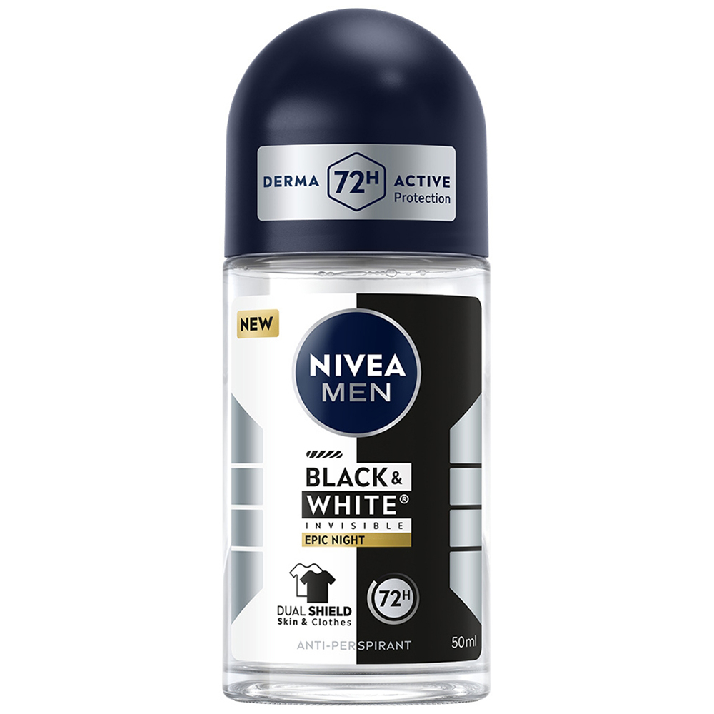 Nivea Nivea Men Black & White Epic Night, Antitranspirant, roll-on, 50 ml — Inhaltsstoffe und Bewertung