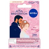 Nivea Bridgerton Edition, pielęgnująca pomadka do ust, Rose Meringue, 4,8 g - miniaturka zdjęcia produktu