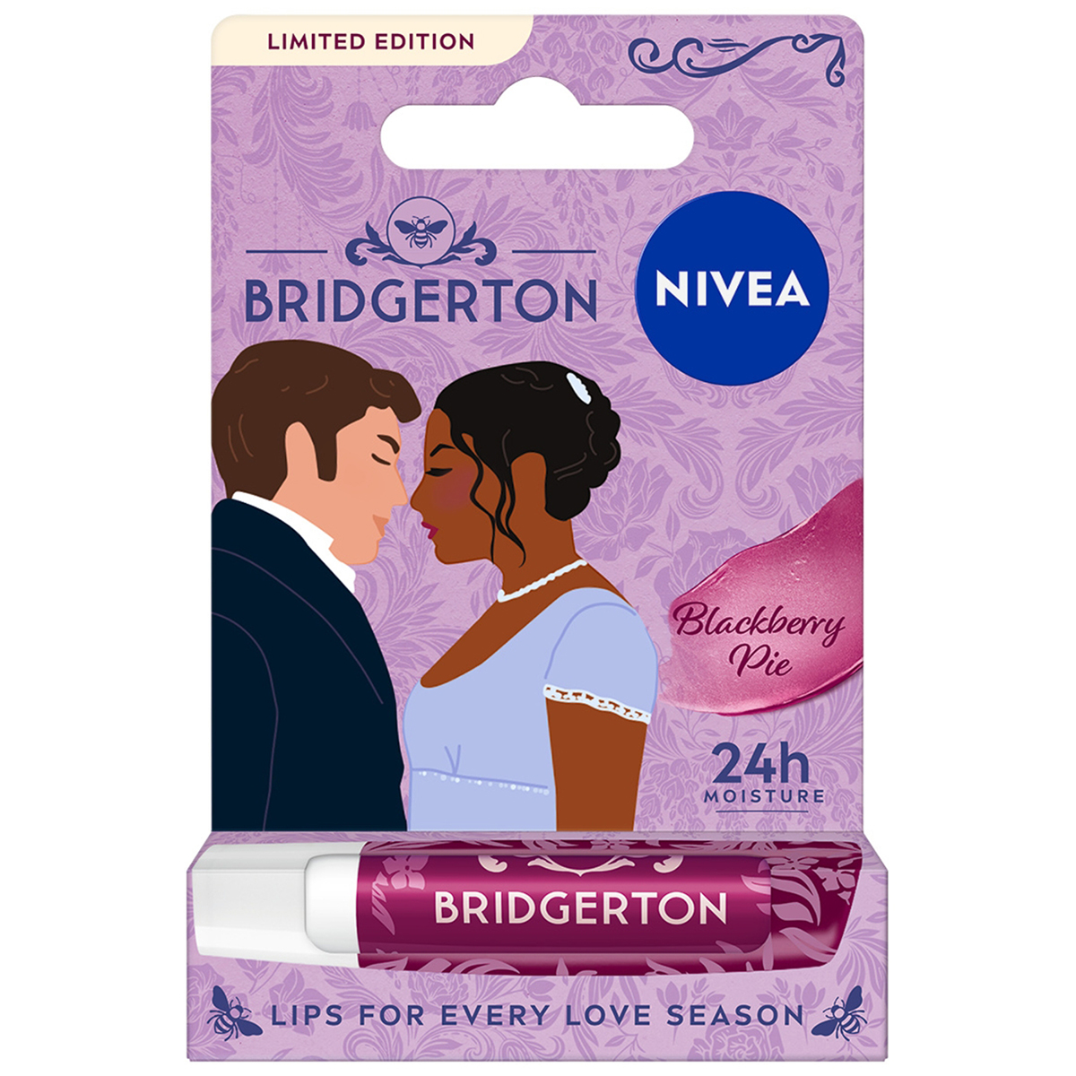 Nivea Nivea Bridgerton Edition, pflegend Lippenstift, Blackberry Pie, 4,8 g — Inhaltsstoffe und Bewertung