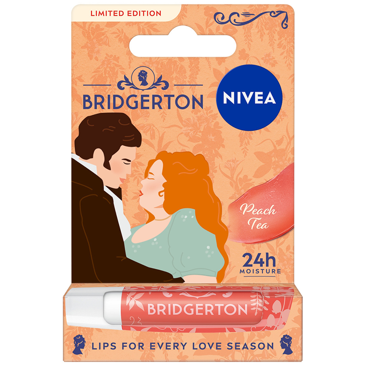 Nivea Nivea Bridgerton Edition, pflegend Lippenstift, Peach Tea, 4,8 g — Inhaltsstoffe und Bewertung