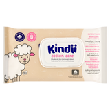 Kindii Cotton Care, chusteczki nawilżane dla niemowląt i dzieci, 60 sztuk - miniaturka zdjęcia produktu