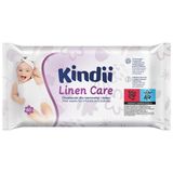 Kindii Linen Care, chusteczki nawilżane dla niemowląt i dzieci, 60 sztuk - miniaturka zdjęcia produktu