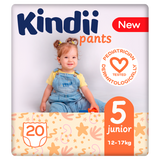 Kindii Pants Junior 5 (12-17 kg), pieluchomajtki, 20 sztuk - miniaturka zdjęcia produktu