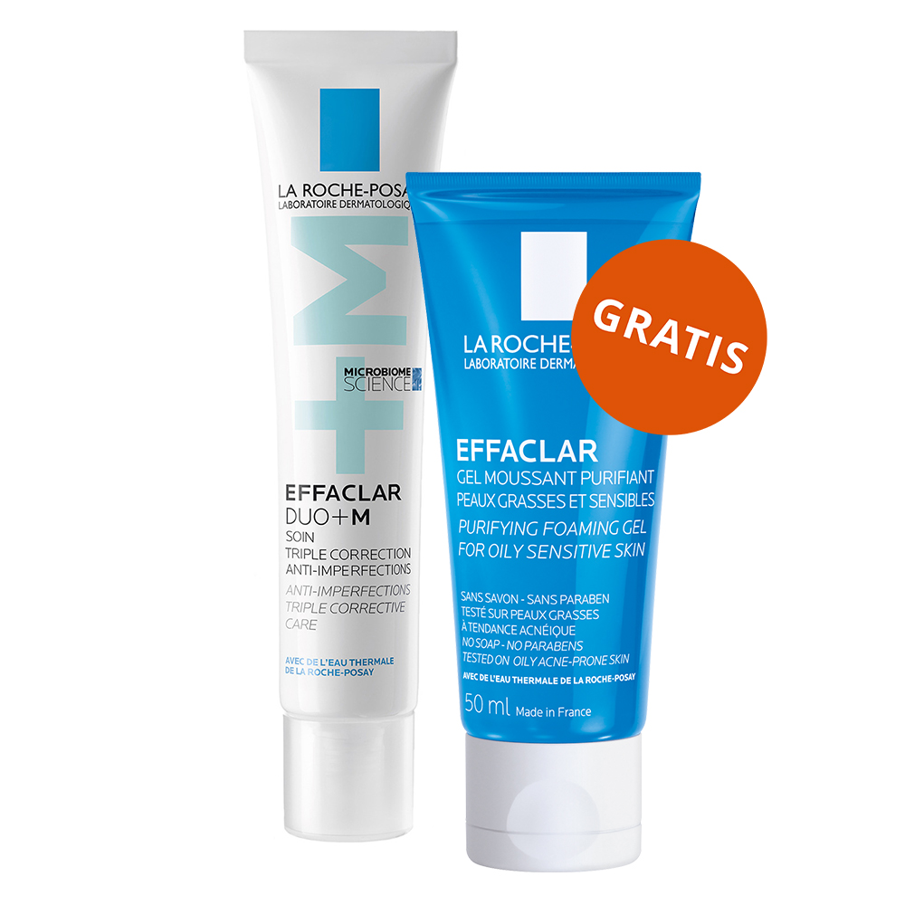 Набор La Roche-Posay Effaclar: крем Duo+M для кожи, склонной к акне, 40 мл и очищающий гель 50 мл