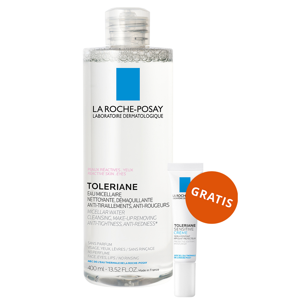 La Roche Posay La Roche-Posay Toleriane, płyn micelarny, skóra wrażliwa twarzy i oczu, 400 ml + krem nawilżający, 15 ml gratis — Inhaltsstoffe und Bewertung