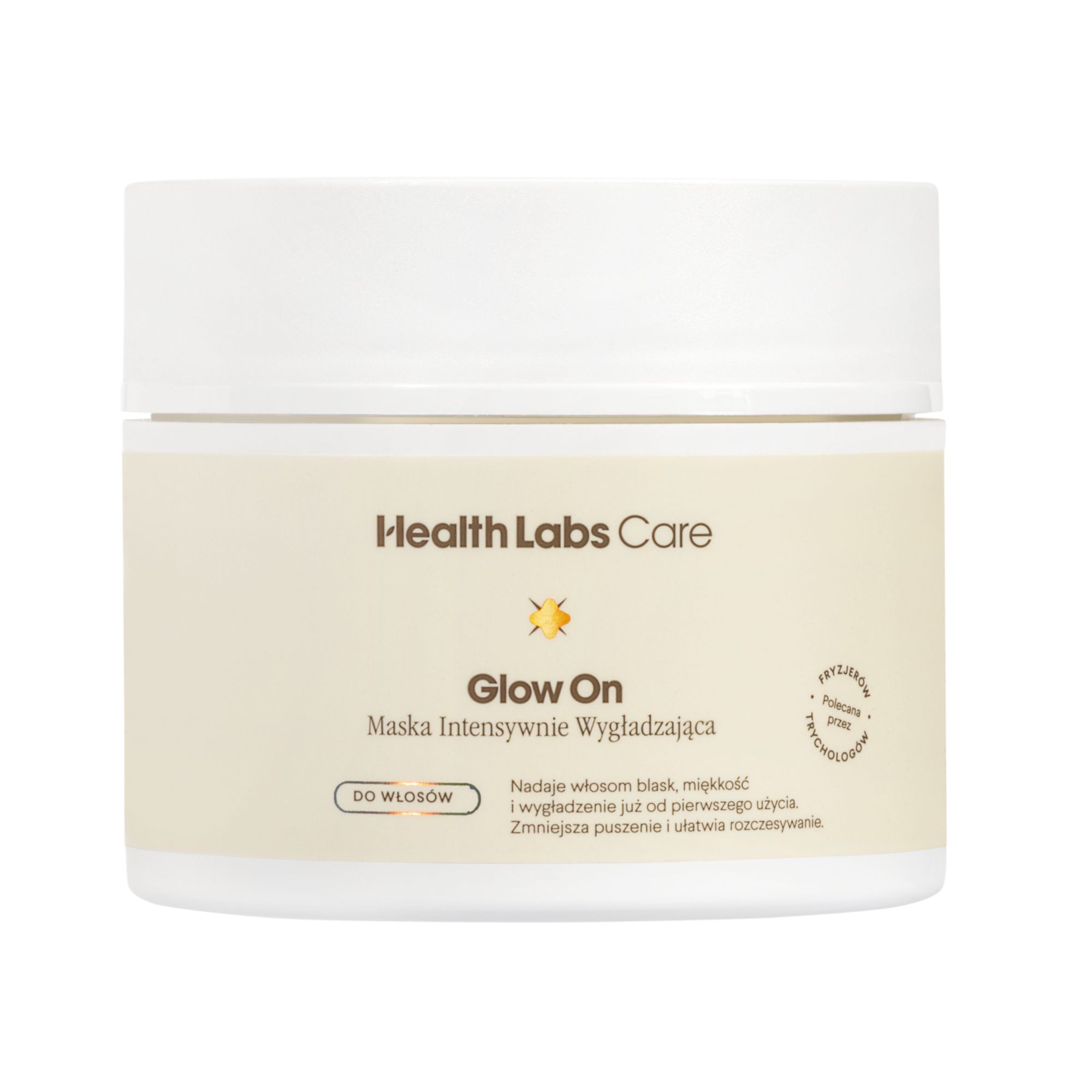 Nieznana Health Labs Glow On, maska do włosów intensywnie wygładzająca, 200 ml