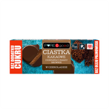 Pure & good ciastka kakaowe z kremem o smaku brownie, w czekoladzie gorzkiej, bez dodatku cukru, 128 g - miniaturka zdjęcia produktu
