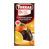 Torras czekolada gorzka z pomarańczami, bez dodatku cukru, 75 g - miniaturka zdjęcia produktu