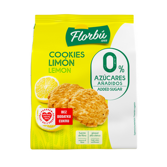 Florbu ciastka o smaku cytrynowym, bez dodatku cukru, 130 g - zdjęcie produktu