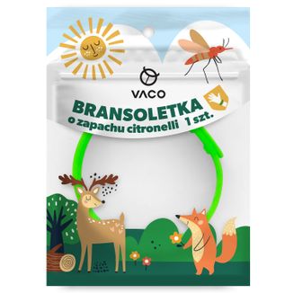 Vaco Kids, bransoletka o zapachu citronelli, świecąca w ciemności Vaco Kids, bransoletka o zapachu citronelli, świecąca w ciemności - zdjęcie produktu