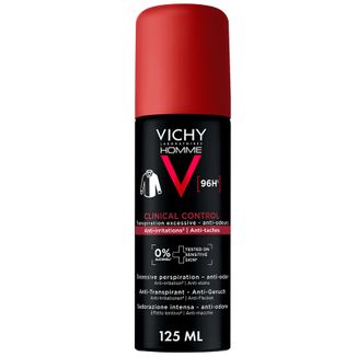 Vichy Homme Clinical Control, antyperspirant dla mężczyzn w aerozolu 96h, 125 ml Vichy Homme Clinical Control, antyperspirant dla mężczyzn w aerozolu 96h, 125 ml - zdjęcie produktu