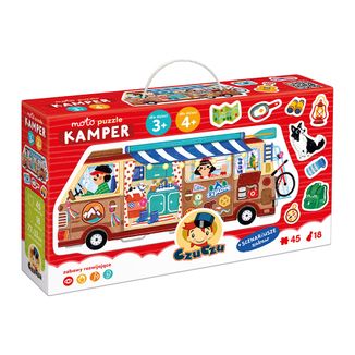 CzuCzu Moto Puzzle Kamper, puzzle dla dzieci, 3-4 lata, 45 elementów CzuCzu Moto Puzzle Kamper, puzzle dla dzieci, 3-4 lata, 45 elementów - zdjęcie produktu