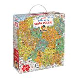 CzuCzu Puzzle odkrywcy Mapa Polski, puzzle dla dzieci, od 7 lat, 300 elementów - miniaturka zdjęcia produktu